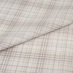 SINGER Christmas Grey Gingham Cotton Fabric