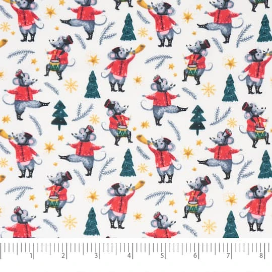 SINGER Christmas Nutcrackers Mouse Cotton Fabric 5 SINGER Christmas Nutcrackers Mouse Cotton Fabric - Image 3